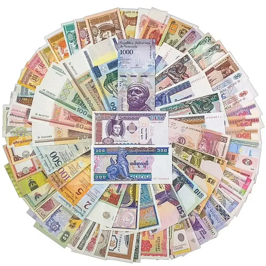 Набір 25 різних банкнот світу в ідеальному стані UNC