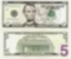 5 доларів США банкнота