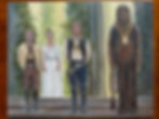 Chewbacca gets a medal at the award ceremony that he clearly deserved. Original acrylic painting