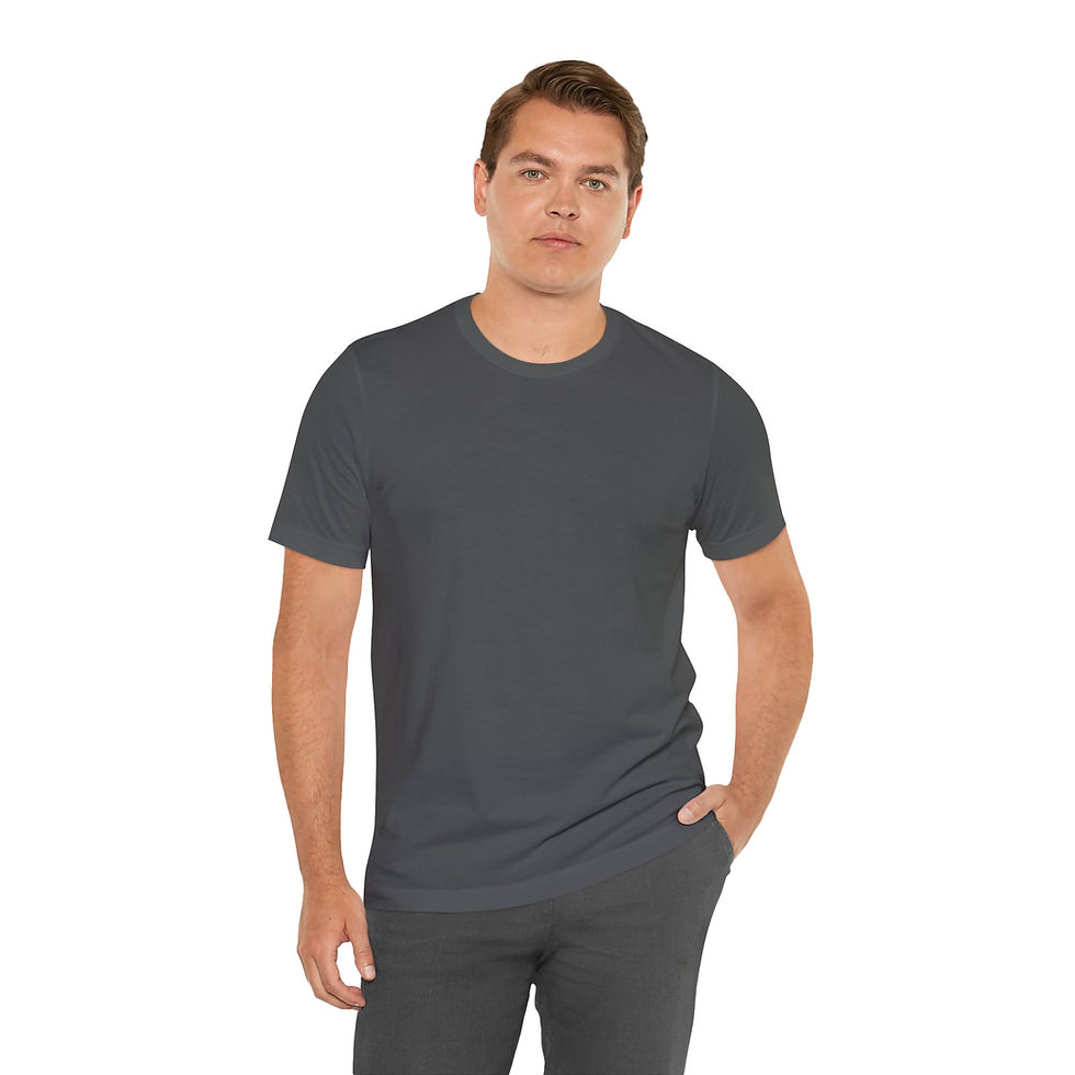 Thumbnail: Raccoon with Raccoon Hat on back Unisex Jersey Short Sleeve Tee