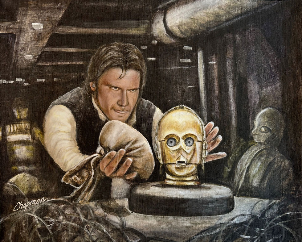 Han Solo Indiana Jones getting the C-3PO