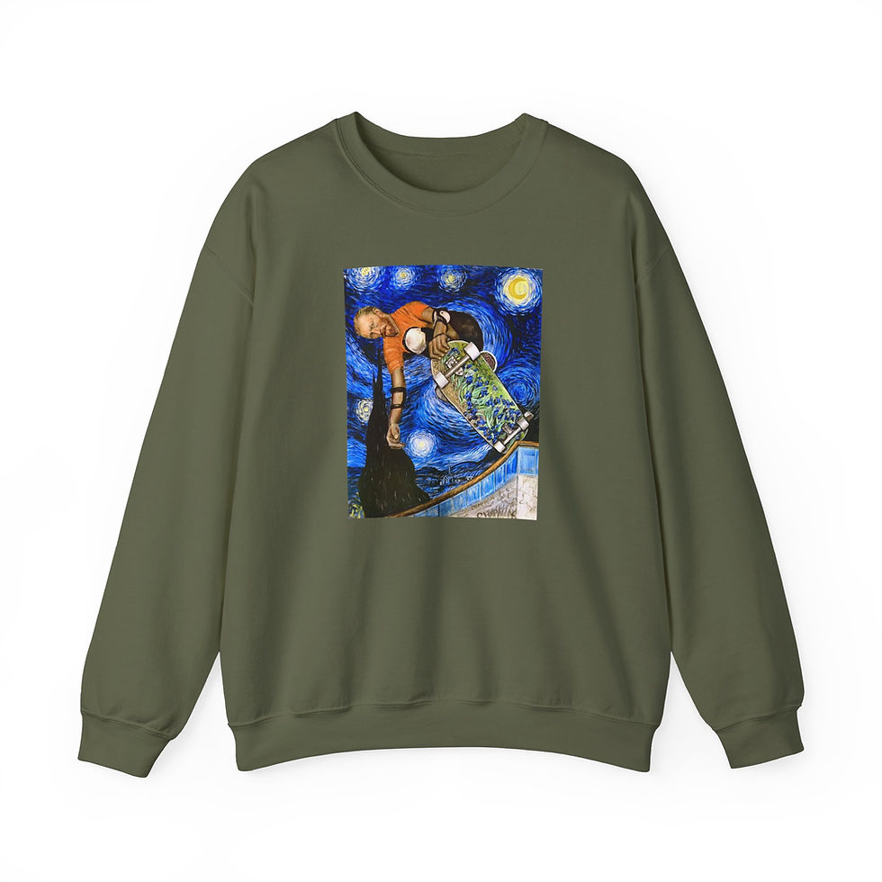 Thumbnail: Gogh Big Unisex Heavy Blend Crewneck Sweatshirt