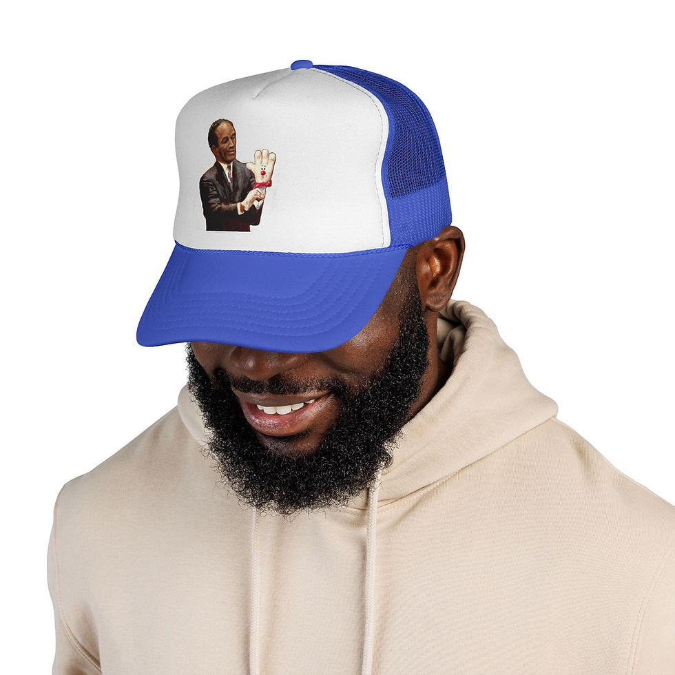 Thumbnail: OJ Simpson with the "Glove", Hamburger Accomplice. Trucker Cap