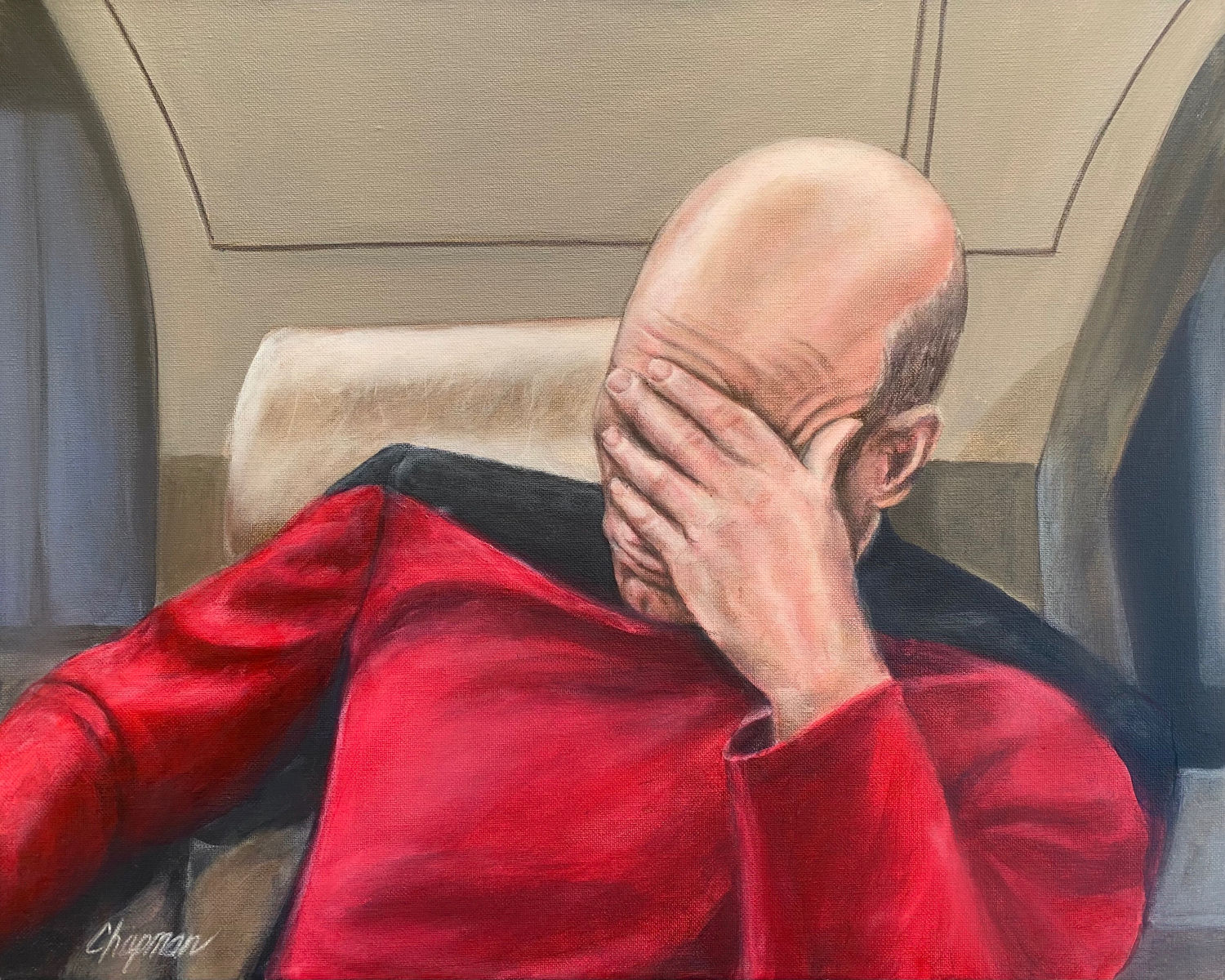 Captain Picard with Face Palm Meme