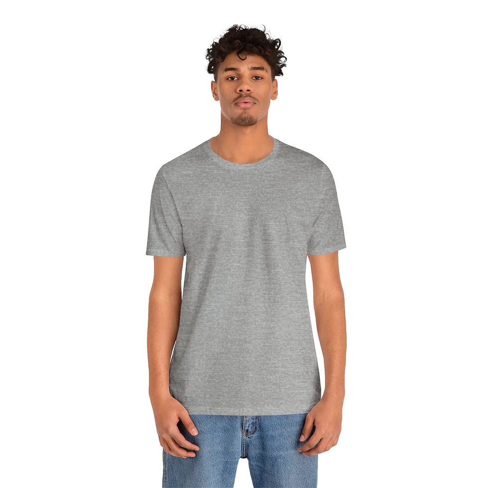 Thumbnail: Raccoon with Raccoon Hat on back Unisex Jersey Short Sleeve Tee