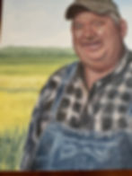 Thumbnail: It ain’t much but it’s honest work farmer original painting 16”x20”