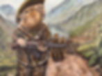 Capybara cartel  military wing guerrillas patrolling the mountain pass original