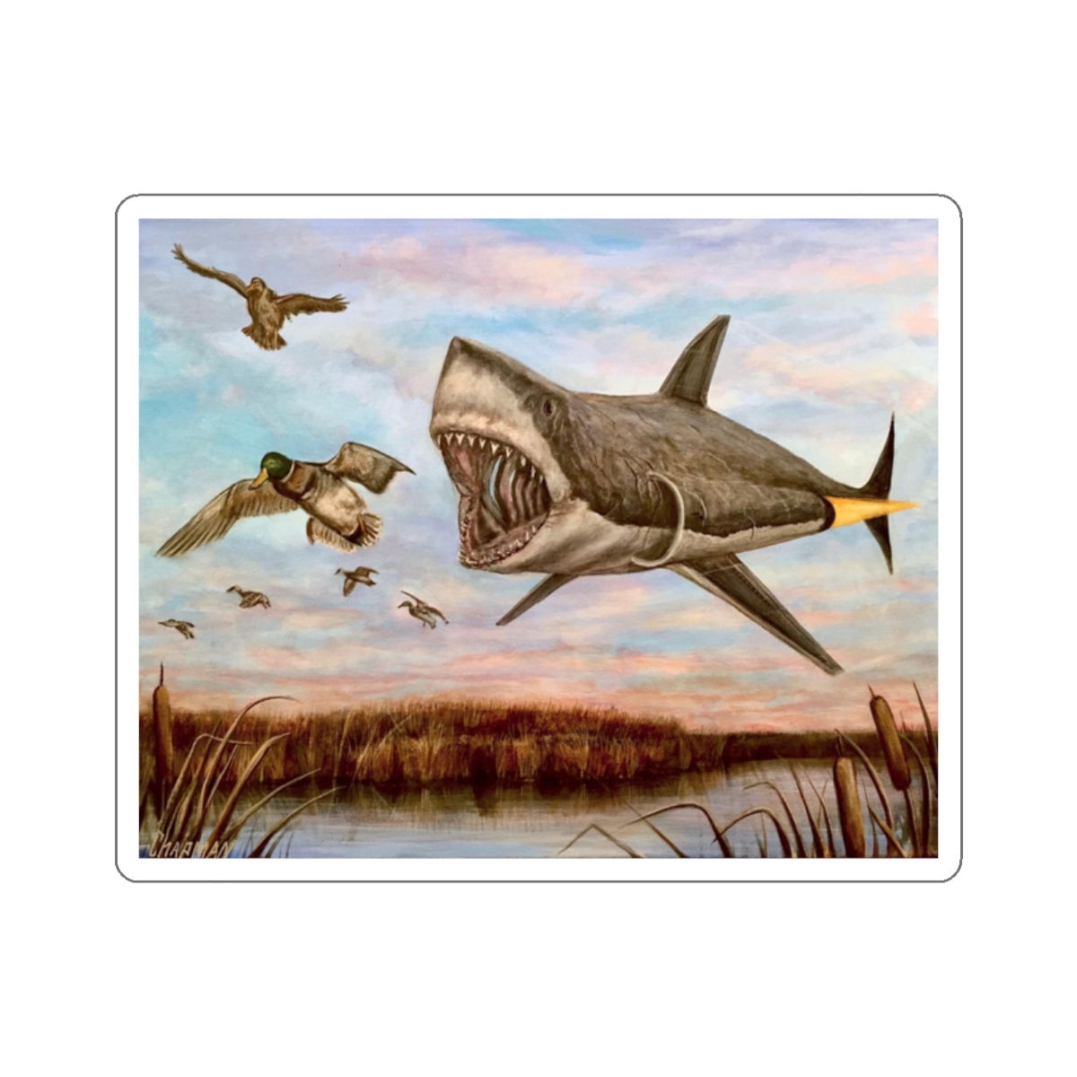 Jet Shark Die-Cut Stickers