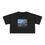 Thumbnail: Drinking Buddies. Jaws drinks a beer with quint. Women's Crop Tee
