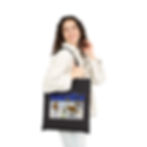 Thumbnail: Olympic curling beavers, raccoons and moose. Cotton Canvas Tote Bag.