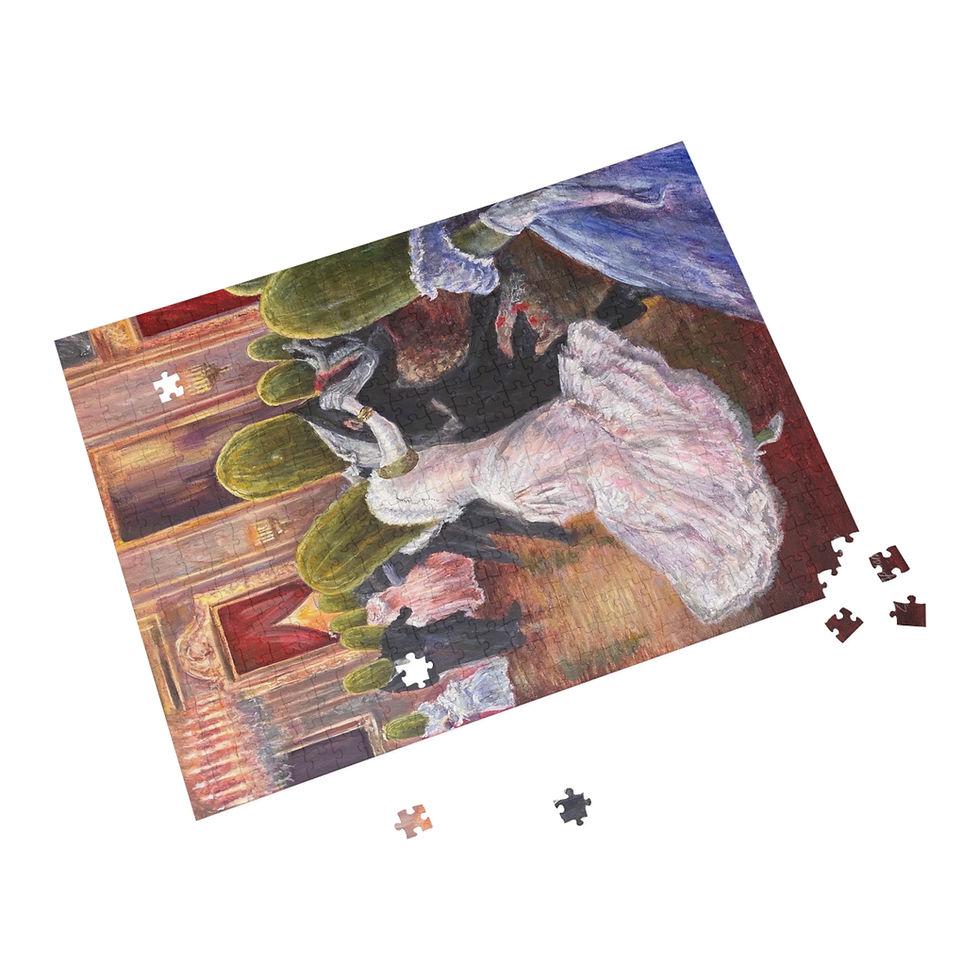 Thumbnail: Pickle ball pickles dancing in a ballroom. Puzzle (500/1000-Piece)