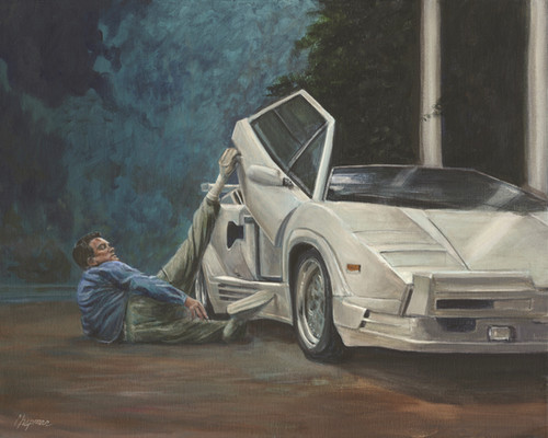 Leo Di Caprio Wolf of Wall Street Lamborghini | Travis Chapman Art