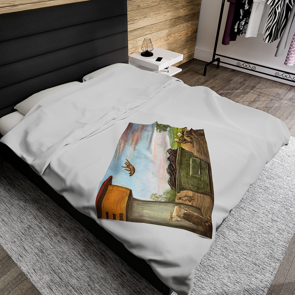 Thumbnail: Dumpster Dive Velveteen Plush Blanket