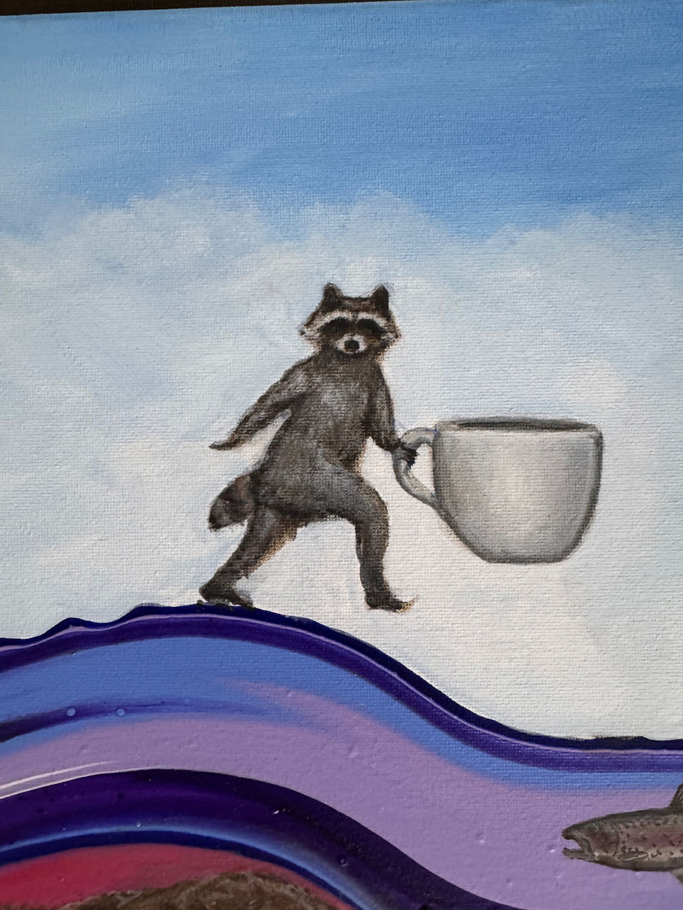 Thumbnail: Beaver’s serve Kip and Bigfoot mushroom tea.  Raccoon two piece original.