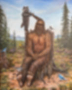 Raccoon gives Bigfoot a haircut keep hairstylist birds get clippings.