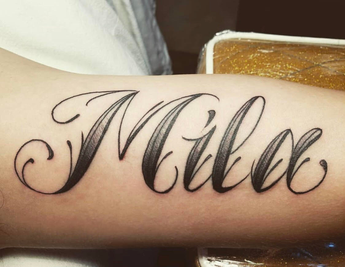 Lettering Tattoo San Diego Tattoo . Lion