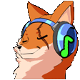 fox listening to music