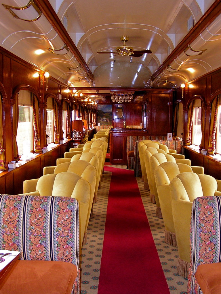 Club Car Seating and Draperies