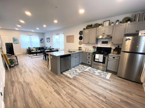 Kitchen and Living Room Interior