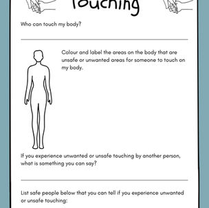 Who Can Touch My Body? Activity