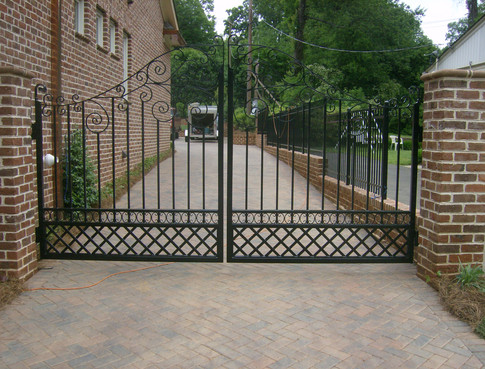 Custom iron gate by Charlotte Blacksmith