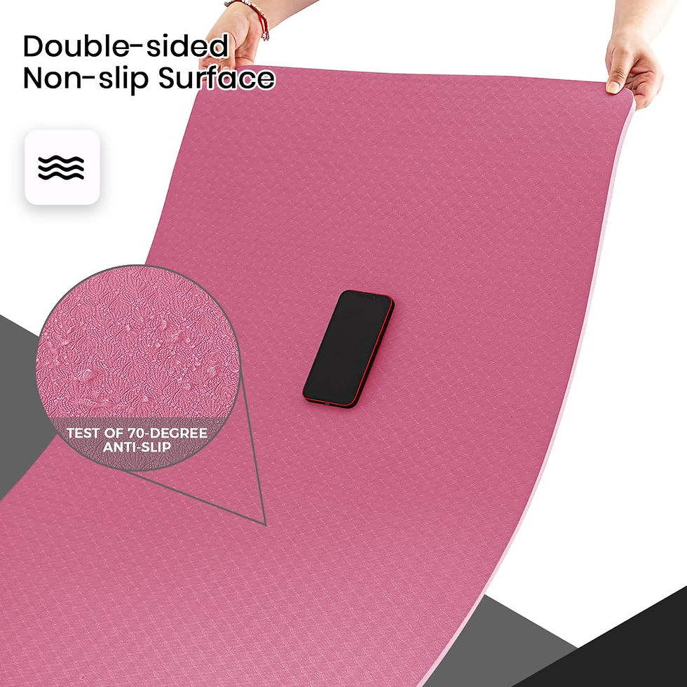 Thumbnail: Good Nite Yoga Mat Gymnastics Pilates Exercise Mat for Women Non-Slip Thick 6mm 