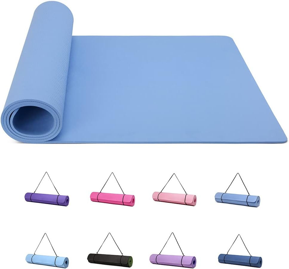 Thumbnail: Good Nite Yoga Mat Gymnastics Pilates Exercise Mat for Women Non-Slip Thick 6mm 