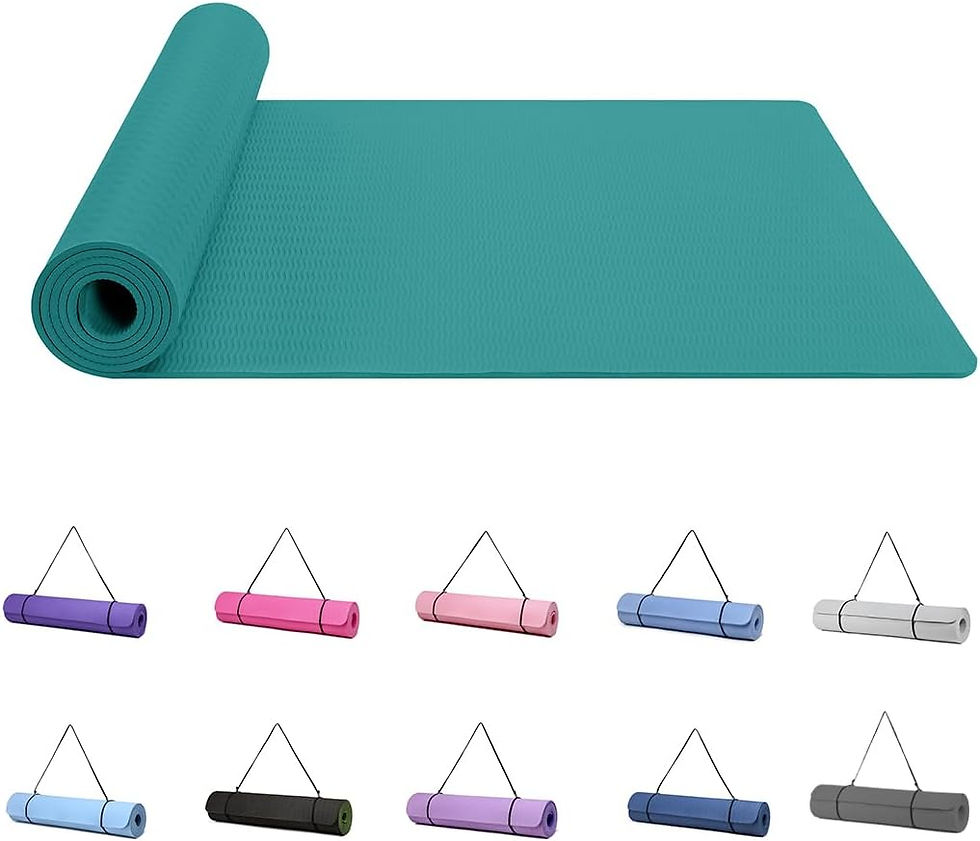 Thumbnail: Good Nite Yoga Mat Gymnastics Pilates Exercise Mat for Women Non-Slip Thick 6mm 