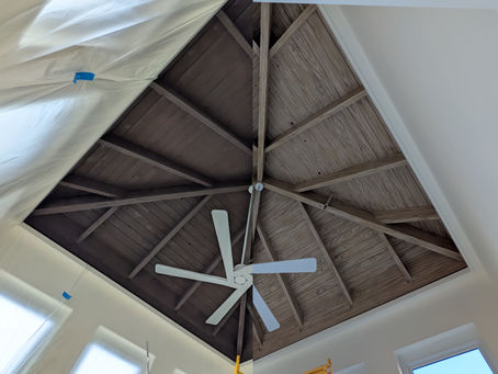 Transforming Dark Wood: A Step-by-Step Guide to Faux Finishing Your Ceiling