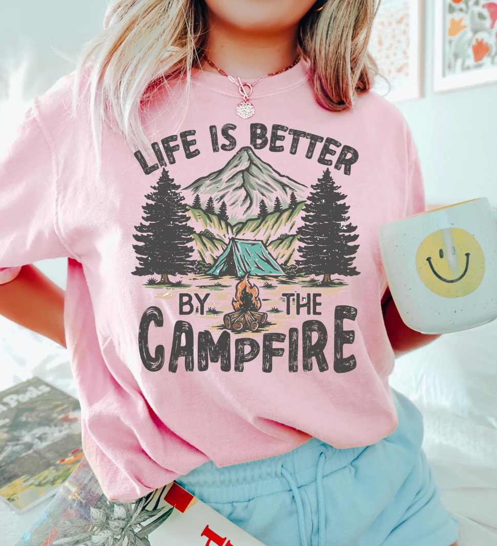 Thumbnail: Life is Better Around the Campfire Comfort Color Shirt