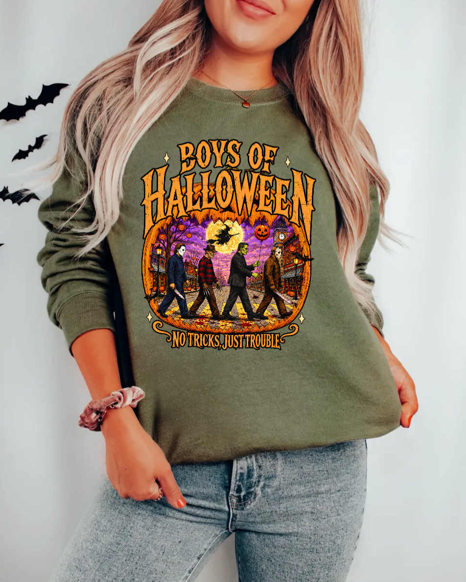 Thumbnail: Boys of Fall No Tricks Just Treats Sweatshirt
