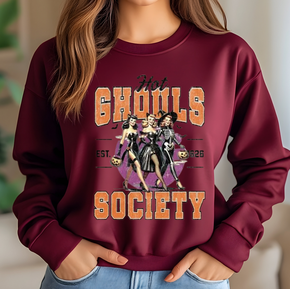 Thumbnail: Hot Ghouls Society Sweatshirt