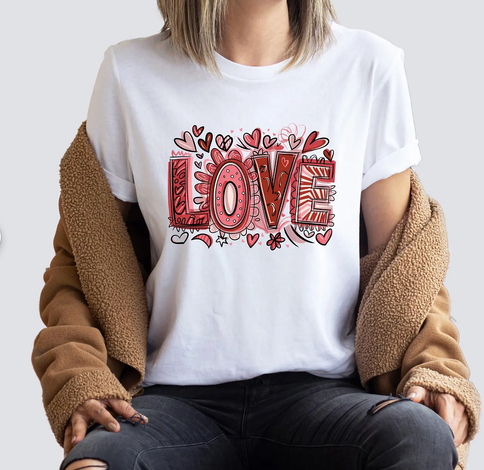 Thumbnail: Love Retro Graphic Tee