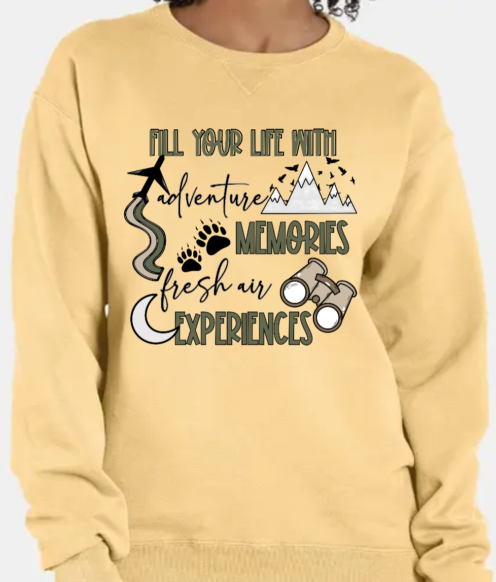 Thumbnail: Fill Your Life with Adventure Sweatshirt