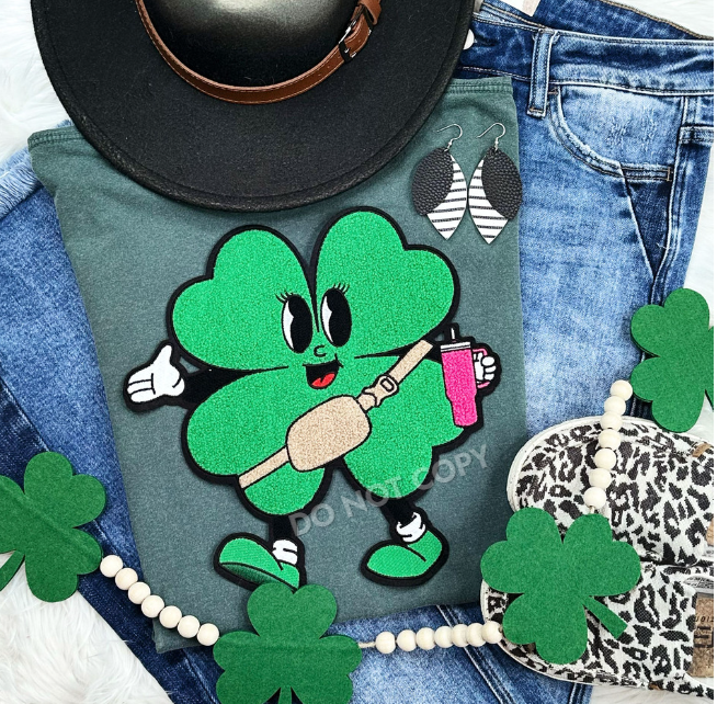 Clover Chenille Patch Sweatshirt