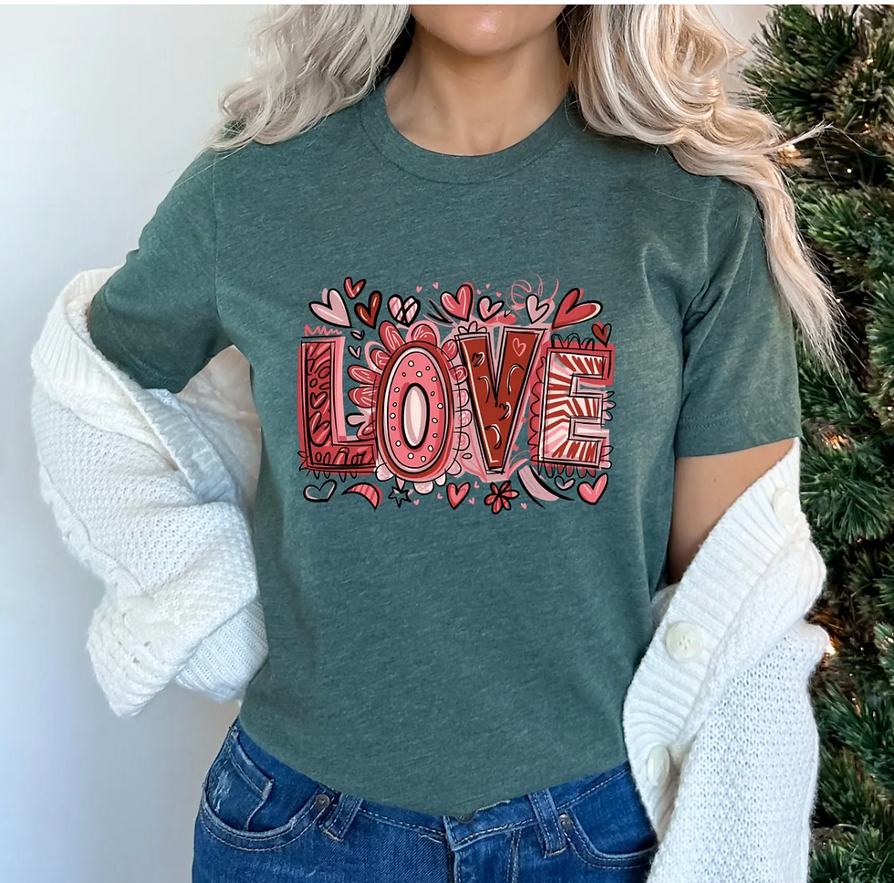 Thumbnail: Love Retro Graphic Tee