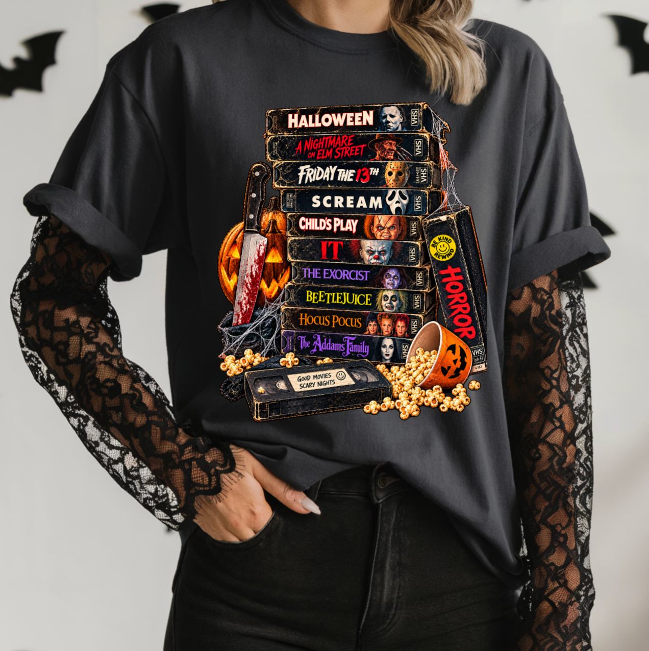 Horror Halloween Movies Graphic Tee