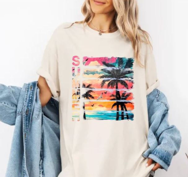 Thumbnail: Summer Sunset Comfort Color Shirt