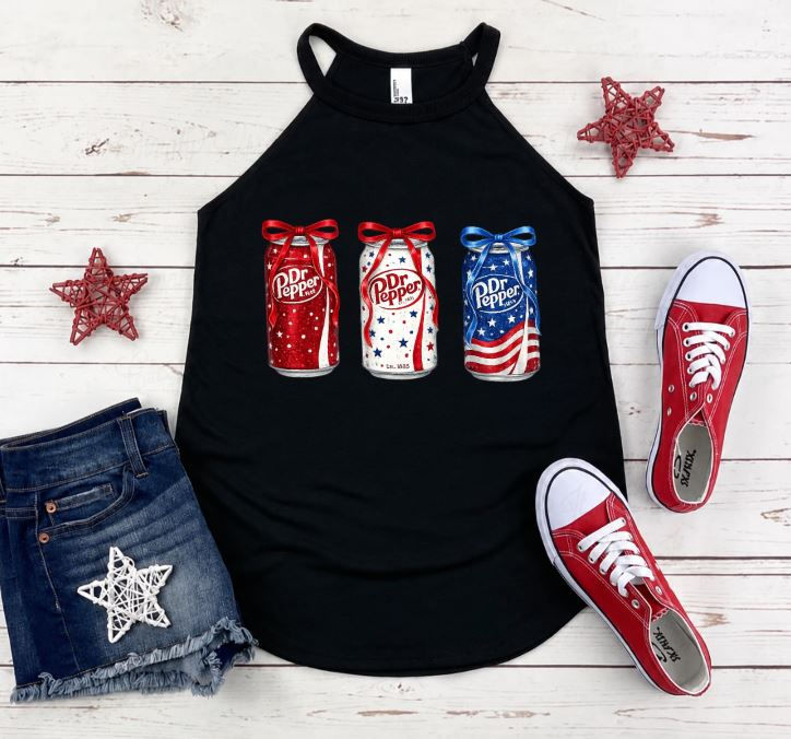 Thumbnail: Patriotic Soft Drink Rocker Tank Top