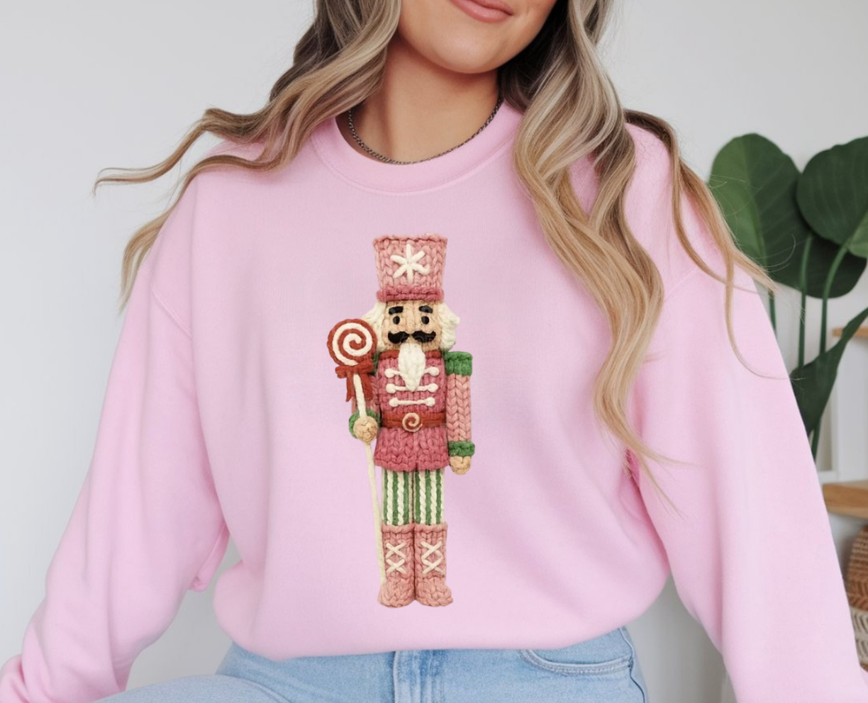 Faux Yarn Nutcracker