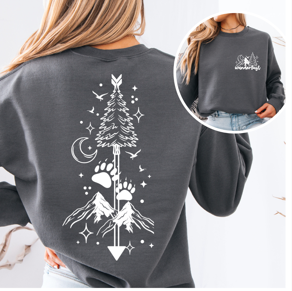 Outdoor Wilderness Sweatshirt (Pocket & Spine)