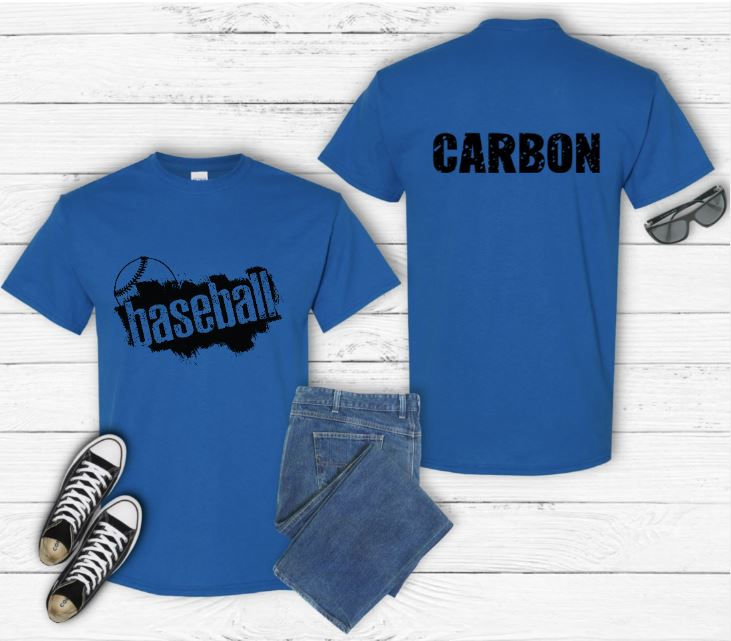 Thumbnail: Carbon Baseball Grunge Graphic Tee