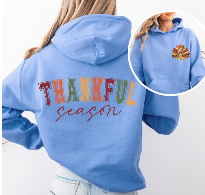 Thumbnail: Thankful Season Hoodie (Pocket & Back)