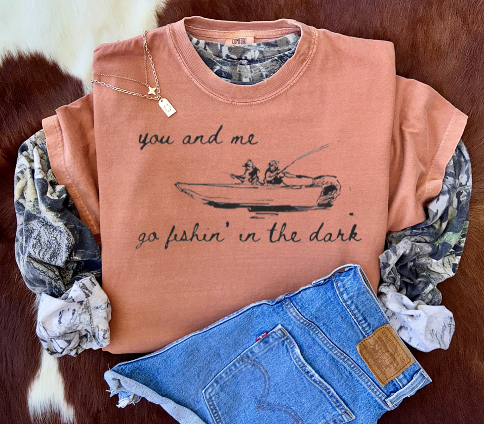 Thumbnail: You and Me Going Fishin in The Dark Comfort Color Shirt