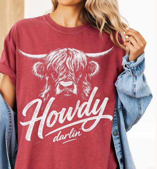 Thumbnail: Howdy Darlin Comfort Color Shirt