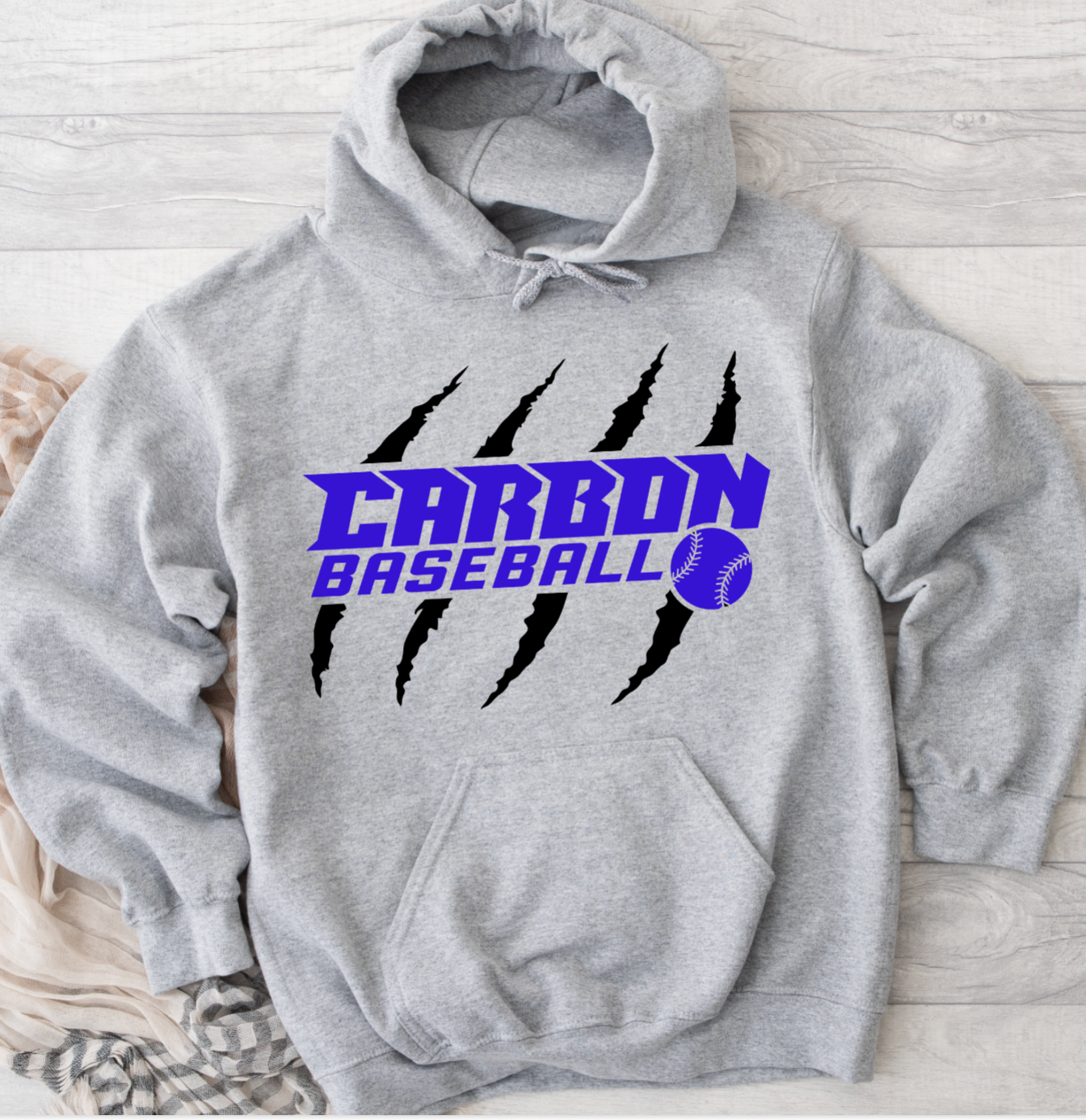 Carbon Baseball Hoodie