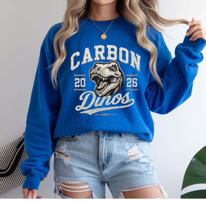Thumbnail: Carbon Dinos Grunge Sweatshirt