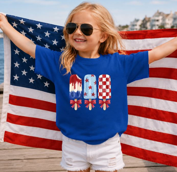 Thumbnail: Patriotic Popsicles Graphic Tee Toddler/Youth