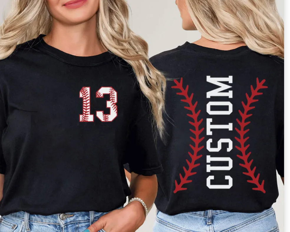 Baseball Custom Graphic Tee