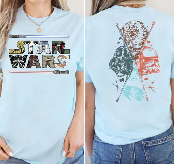 Thumbnail: Star Wars Vintage Graphic Tee (Front & Back)
